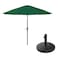 Pure Garden 10-Foot Patio Umbrella with Base, Hunter Green 50-LG1034B - alternate 2